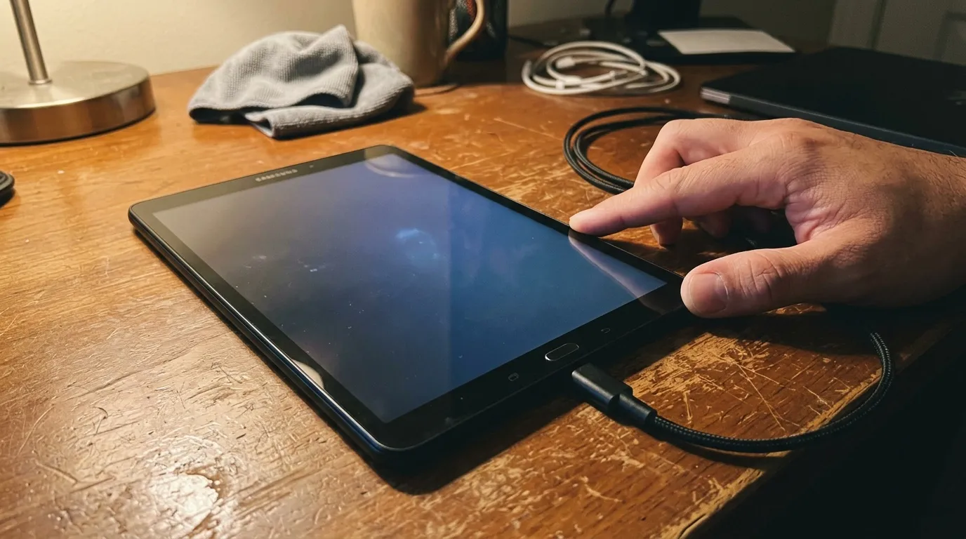 Tablette écran noir : comment la redémarrer