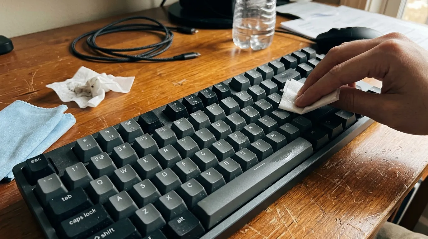 Nettoyer un clavier mécanique sans enlever les touches